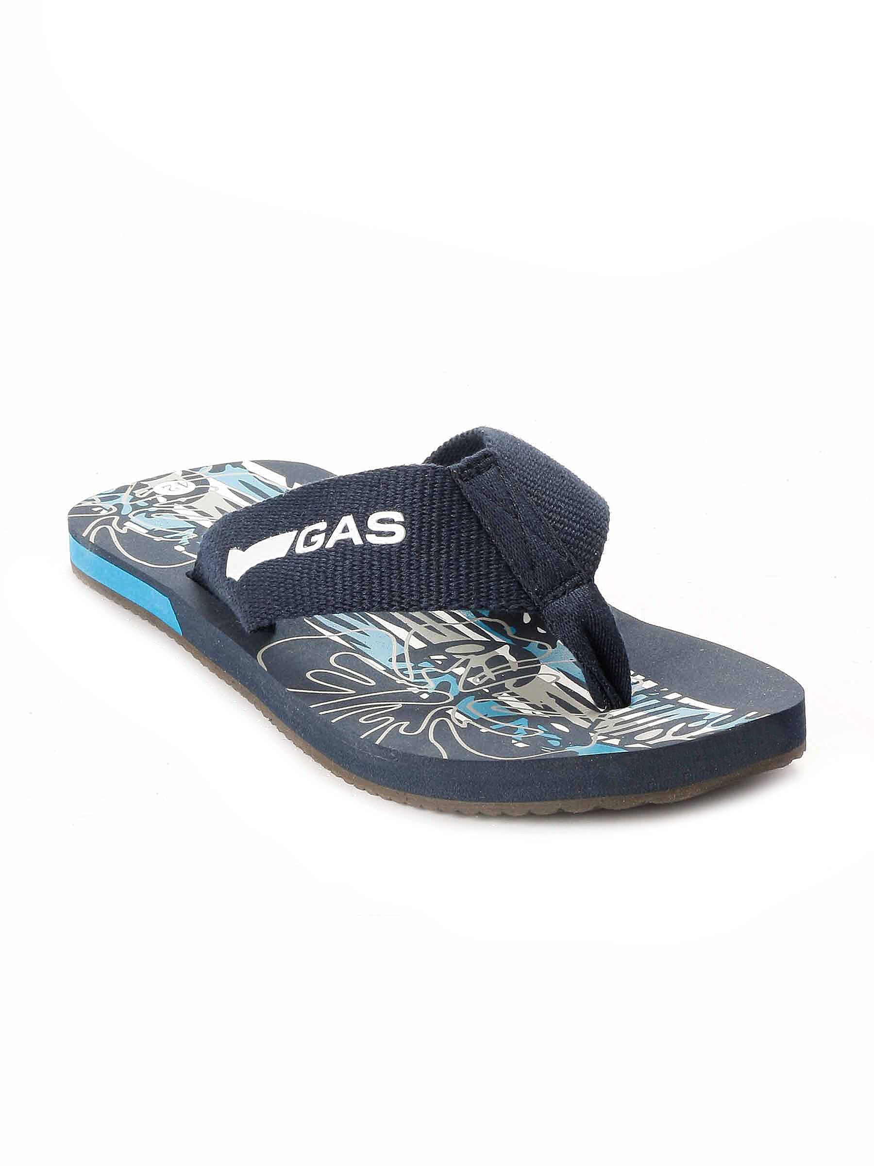 image of Gas Men Navy Blue Flip Flops